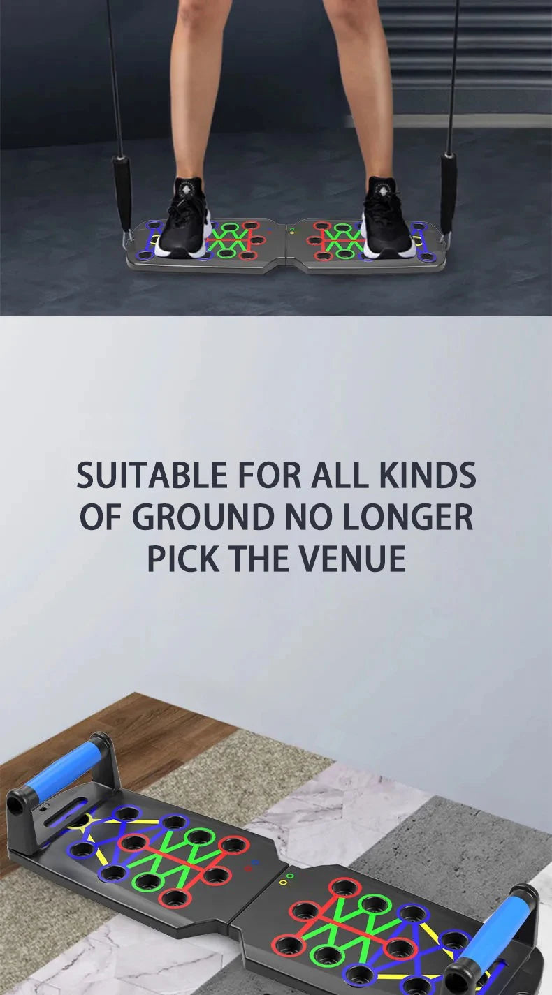 Power Board Pro | Multifunctional  Push Up Board | Full Body Home  Workout System