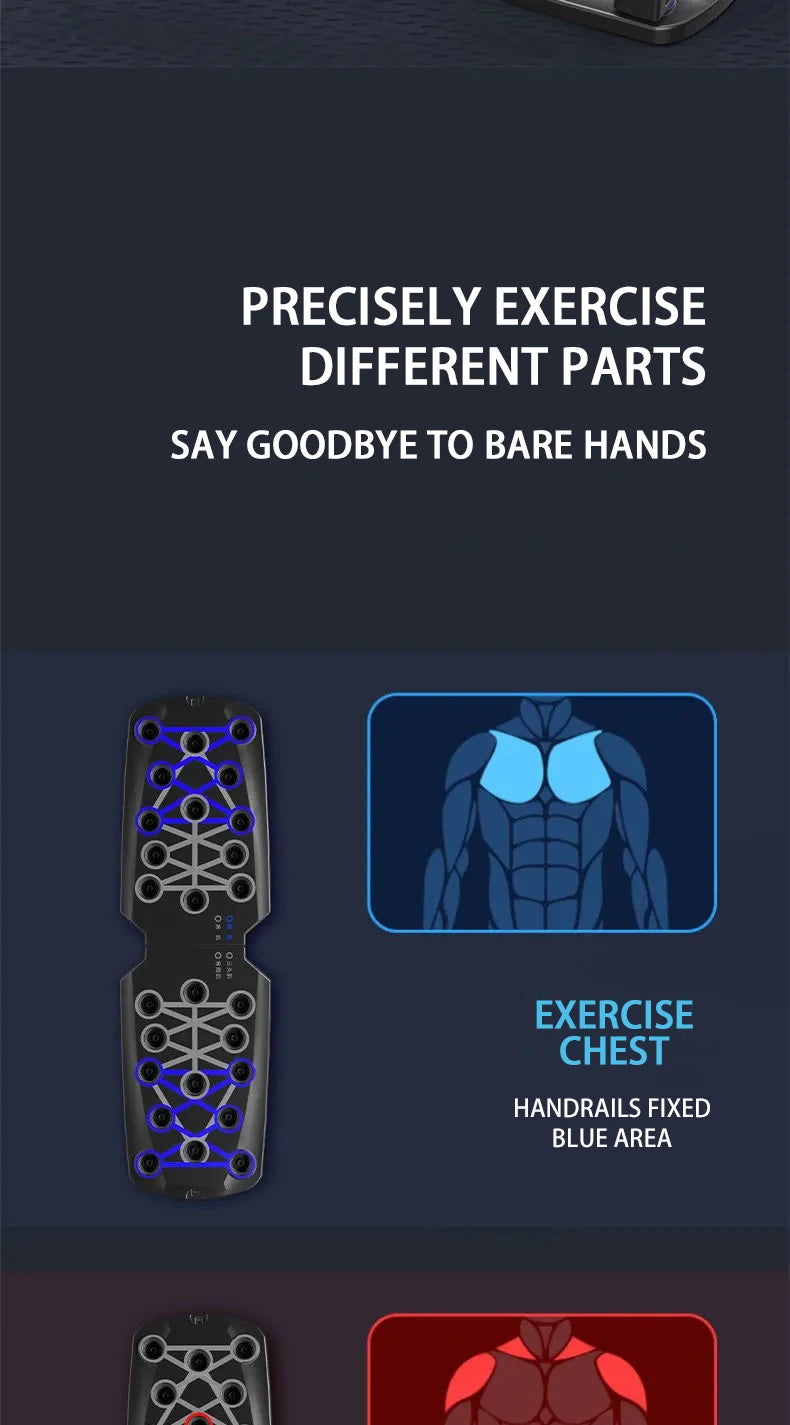 Power Board Pro | Multifunctional  Push Up Board | Full Body Home  Workout System