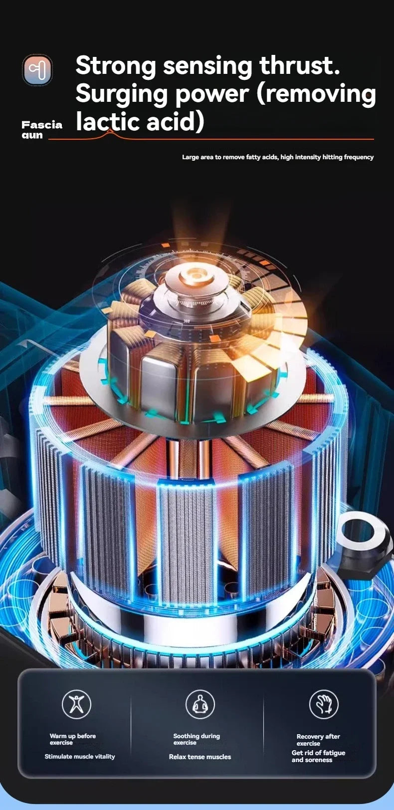 2025 New Smart Fascia Gun Electric Massager Massage Hammer Electric Fascia Gun Home Handheld Hammer Back Artifact Christmas Gift