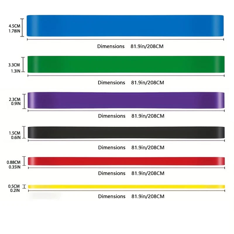 Powerbands Pro Set | Full Body  Resistance Training | 5 Levels  For Home & Gym Workouts