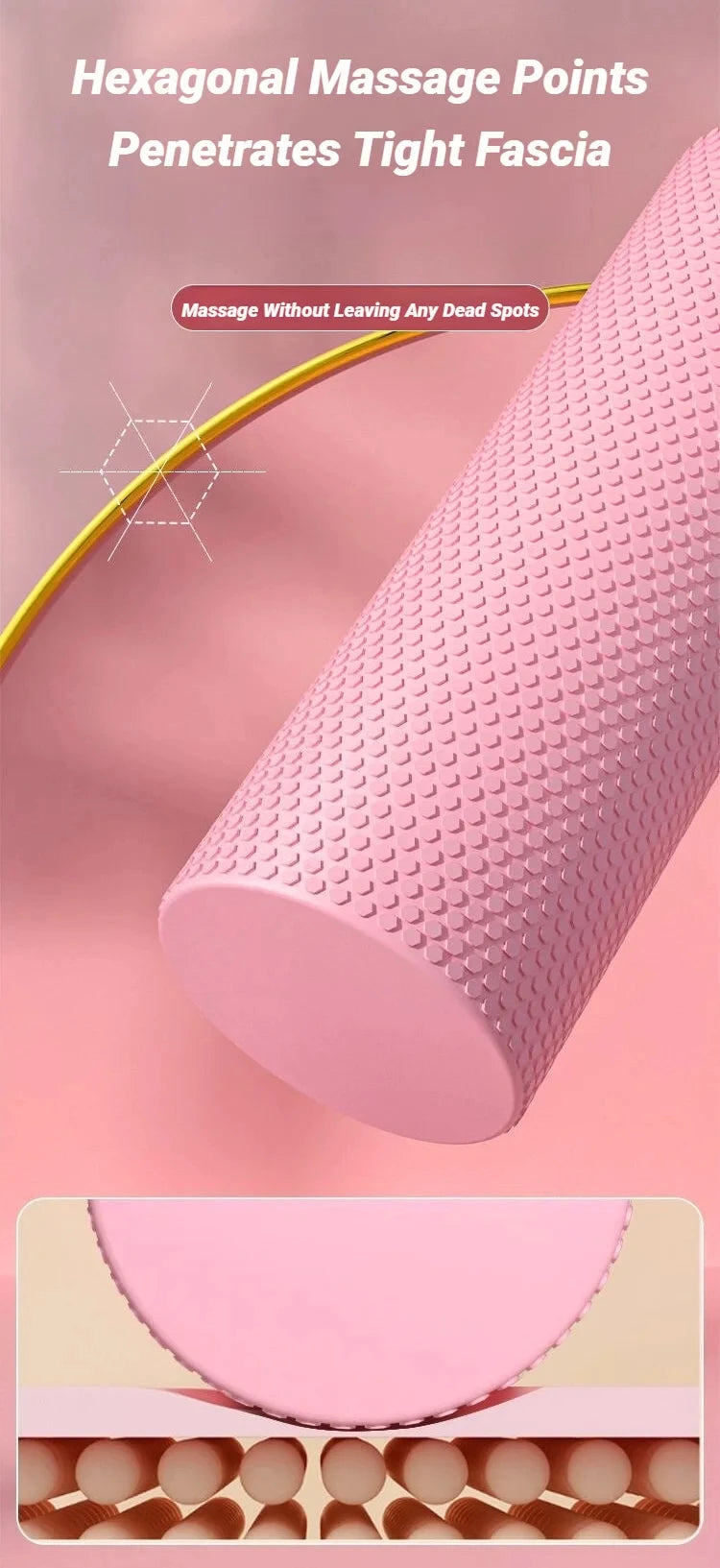 Recover Pro Foam Roller | Deep  Muscle Relief & Recovery | Perfect  For Athletes & Yogis