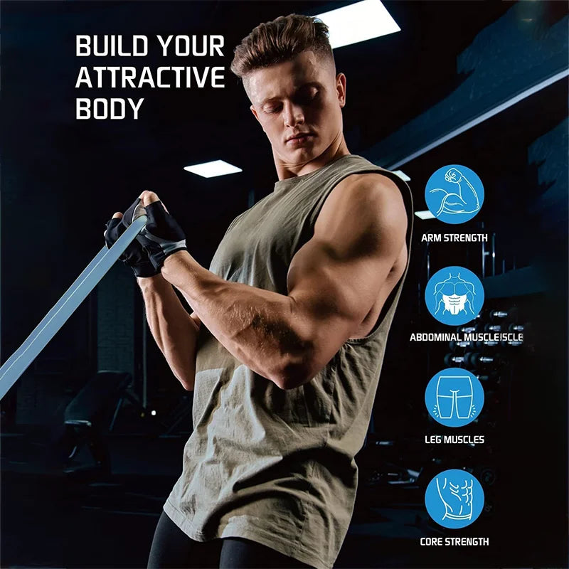 Powerbands Pro Set | Full Body  Resistance Training | 5 Levels  For Home & Gym Workouts