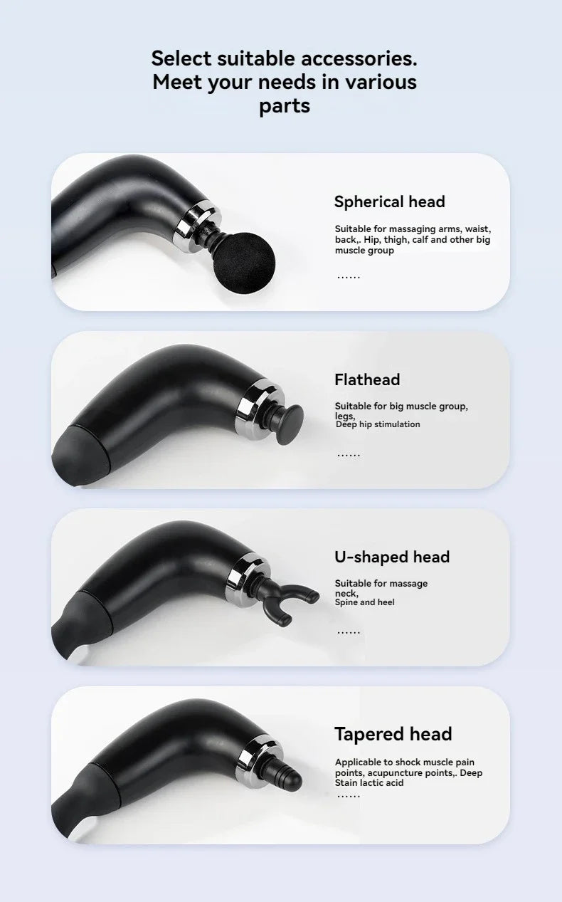 2025 New Smart Fascia Gun Electric Massager Massage Hammer Electric Fascia Gun Home Handheld Hammer Back Artifact Christmas Gift