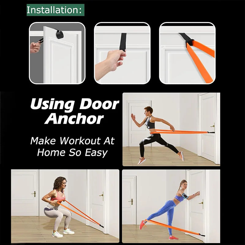 Powerbands Pro Set | Full Body  Resistance Training | 5 Levels  For Home & Gym Workouts